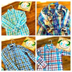 SOLD ❌❌Boys Spring clothing Lot ( spring long sleeve button downs and short